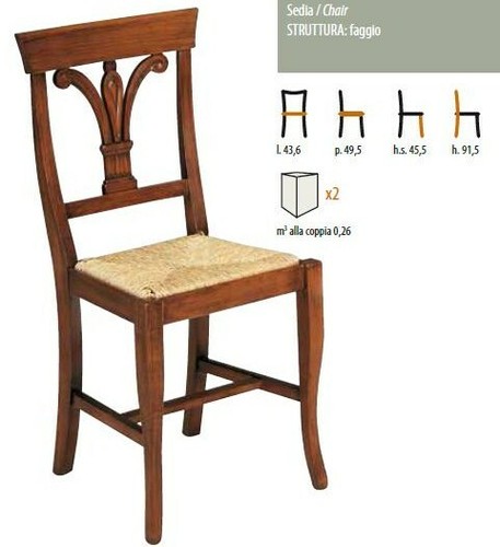 Sedia legno massello - sedia,
