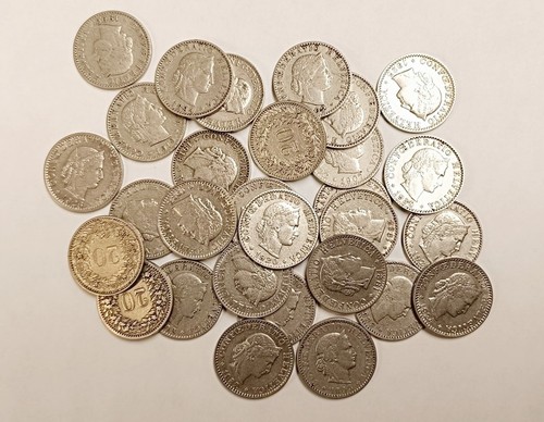 Svizzera lotto monete 20 - lotto,
