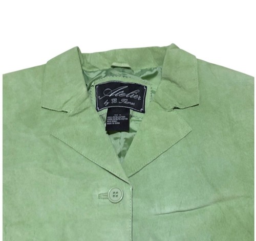 Blazer scamosciato verde
