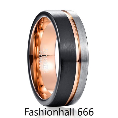 Anello uomo mm scanalato - 8,