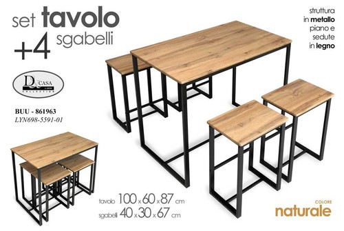 Tavolo retttangolare 4 - tavolo, +