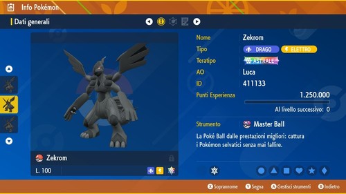 Zekrom 6iv masterball - 6iv, +