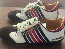 Scarpe sneakers uomo vintage Dsquared2 Kick It pelle italiana tg 12 46