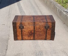 ANTICO BAULE LEGNO TAVOLINO