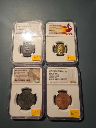 Lotto monete classificate con
