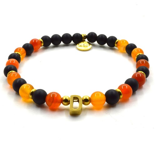 Bracciale agata arancione - bracciale,