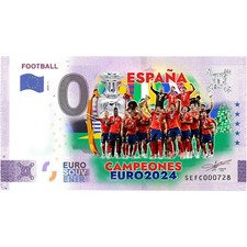 0€ ZERO EURO SOUVENIR - FOOTBALL - SPAGNA CAMPIONE EUROPEI 2024 / 1