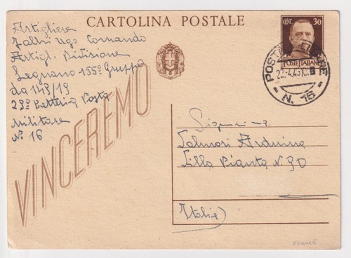 Ww2 posta militare italiana - posta,