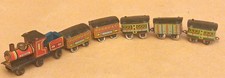 ORIGINALE Vecchio Penny Giocattolo "Set Treno", anni 20'-30', Latta, made in Germany