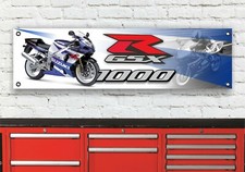 BR223B SUZUKI GSXR1000 K1 K2 INSEGNA BANNER OFFICINA GARAGE
