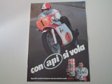 advertising Pubblicità 1976 OLIO API APILUBE e GIACOMO AGOSTINI MV AGUSTA 350