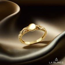 Gold Baby Ornate Band Signet