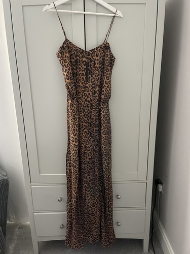 Maxi abito lungo leopardato