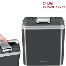 Frigorifero Elettrico Portatile 24LT Caldo Freddo 12v 230v Auto Camper Casa