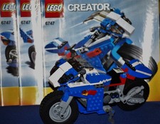Lego® 6747 Creator City Moto da corsa 3in1 con istruzioni in buone condizioni