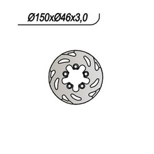 DISCO FRENO POSTERIORE MONTESA