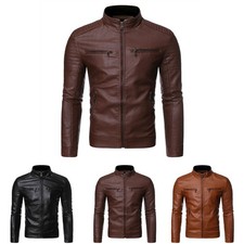 Giacca in similpelle casual