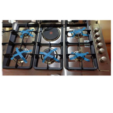 Piano Cottura HOTPOINT 5 fuochi + 1 piastra 90cm Acciaio Inox/ghisa AM95E0/GM/SA