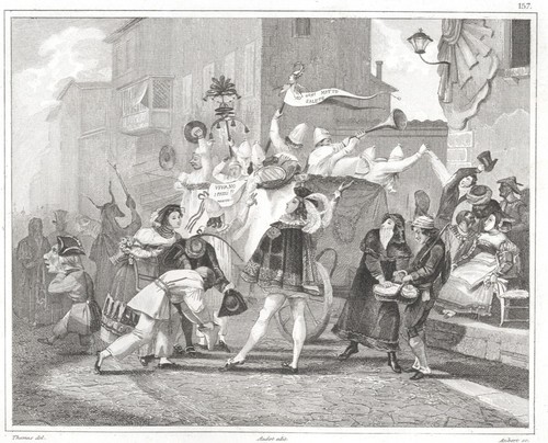 Roma carnevale incisione - il,