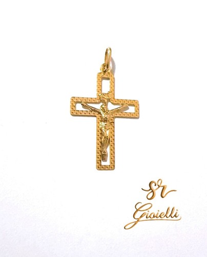Ciondolo oro 18kt croce - ciondolo,