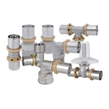 RACCORDI A PRESSARE A PINZARE per TUBO MULTISTRATO ACQUA Ø20x2mm SEMPITER®