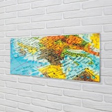 Tulup Acrylic Print 125x50 Wall Art Picture Globe map