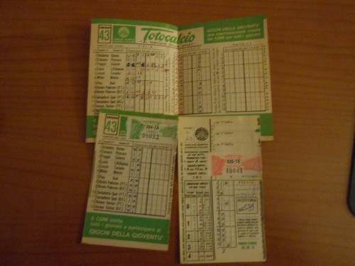 Schedina totocalcio concorso - schedina,
