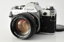 [Ecc+4] Canon AE-1 rara fotocamera pellicola argento "O" FD 50 mm f/1.4 S.S.C obiettivo Giappone 286