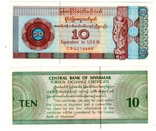 Banconota BIRMANIA Myanmar 10