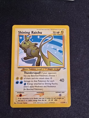 Carta pokémon tcg shining - carta,