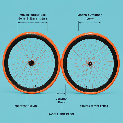 Ruote cerchi fixed single - 28,