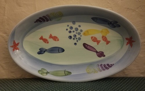 Piatto pesce ceramica - piatto,