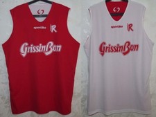 MAGLIA CANOTTA SHIRT MAILLOT JERSEY BASKETBALL BASKET REGGIANA ITALY DOUBLE XXL