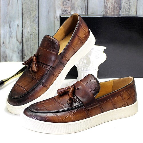 Mocassino scarpe uomo mucca