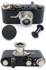 Leica I #29648 black made in 1930 with Nickel Elmar 3,5/50mm cap and spool.