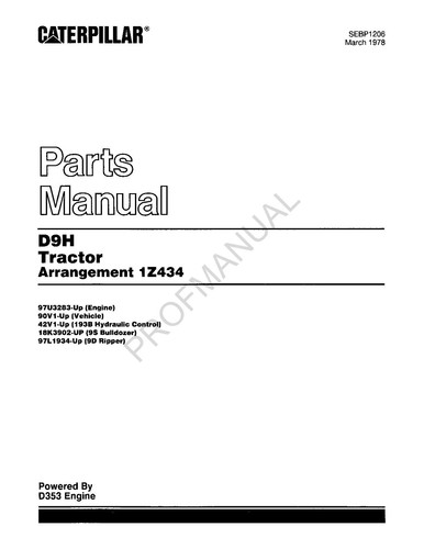 Caterpillar cat d9h - cat,