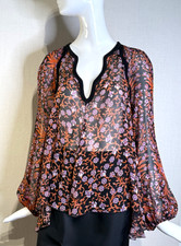 Blusa in chiffon di seta
