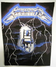 Metallica Back Patch Ride the Lightning 1985 Vintage but New Electric Chair 80's