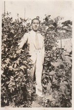 B3 -  Foto Photo Fotografia Anni 40 - Uomo Abito Bianco