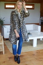 Cappotto leopardato in
