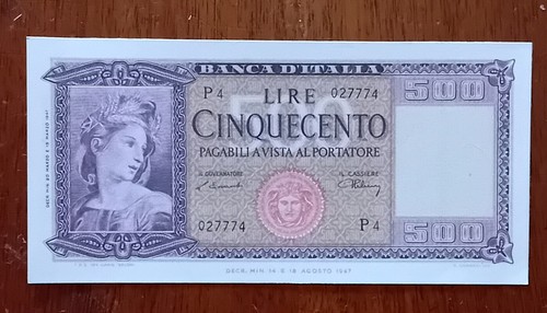 Banconota cinquecento lire - banconota,