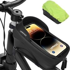 LEMEGO Borsa Telaio Bici Impermeabile, Porta Cellulare Bici MTB con Copertur
