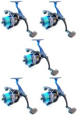 Kit 5 Mulinelli Piccoli con Filo da Pesca Spinning Trota Bolognese 1000  TP