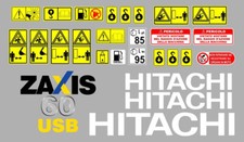 Hitachi ZX 60 USB-3 decalcomanie adesive, kit Completo