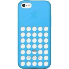 Custodia protettiva in silicone originale Apple iPhone 5C back cover blu