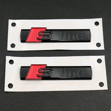 2x TARGHETTA AUDI S-LINE A1 A2