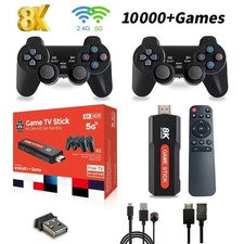 Console di gioco RETRO HDMI Wireless 4K tv  Stick 10000 GIOCHI + 2 Controller