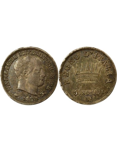 Italie napoléon 5 soldi - napoléon,