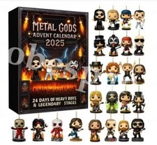 Calendario dell'Avvento 2025 MetalGods RockLegend BlindBox Figura Regalo Natale Collezione