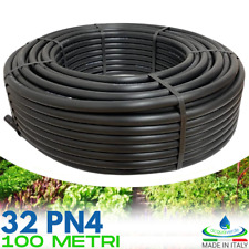 TUBO IRRIGAZIONE DA GIARDINO IN POLIETILENE 32 mm PN4 GIARDINAGGIO ORTO 100 mt